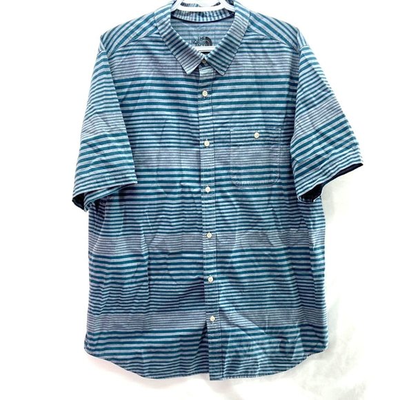 The North Face Men's Striped Button Up Shirt - XL - Picture 1 of 6